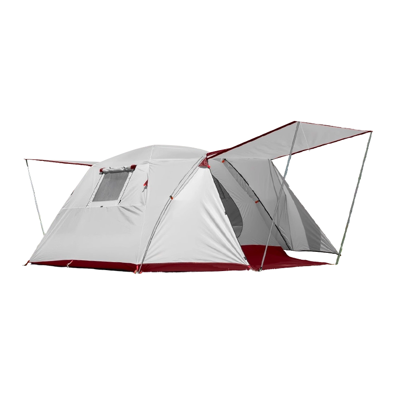 Tenda da campeggio per 4 persone con una camera e una zona giorno