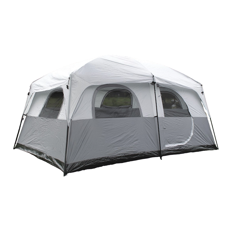 Tenda da campeggio spaziosa per 10 persone con supporto in palo in acciaio