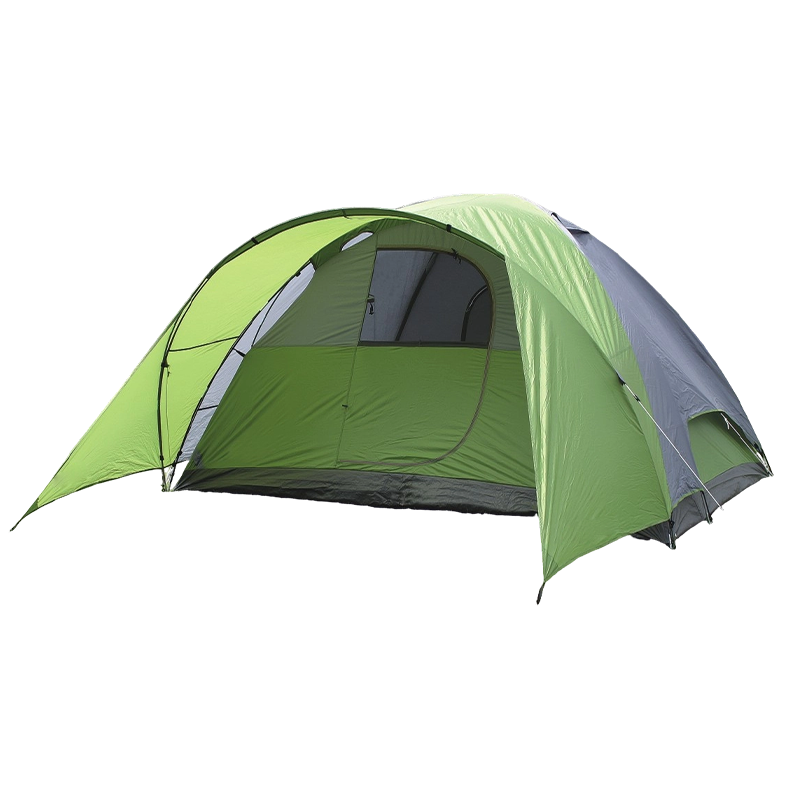 Tenda da campeggio familiare per 5-6 persone con pali in fibra di vetro