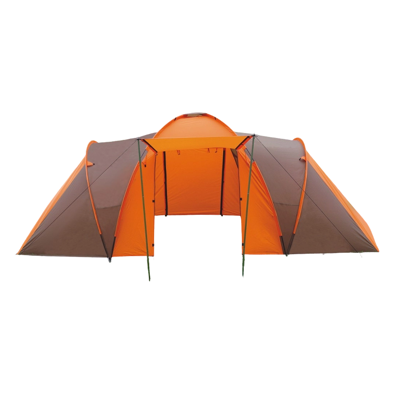 Tenda da campeggio per 4 persone con due camere e un soggiorno