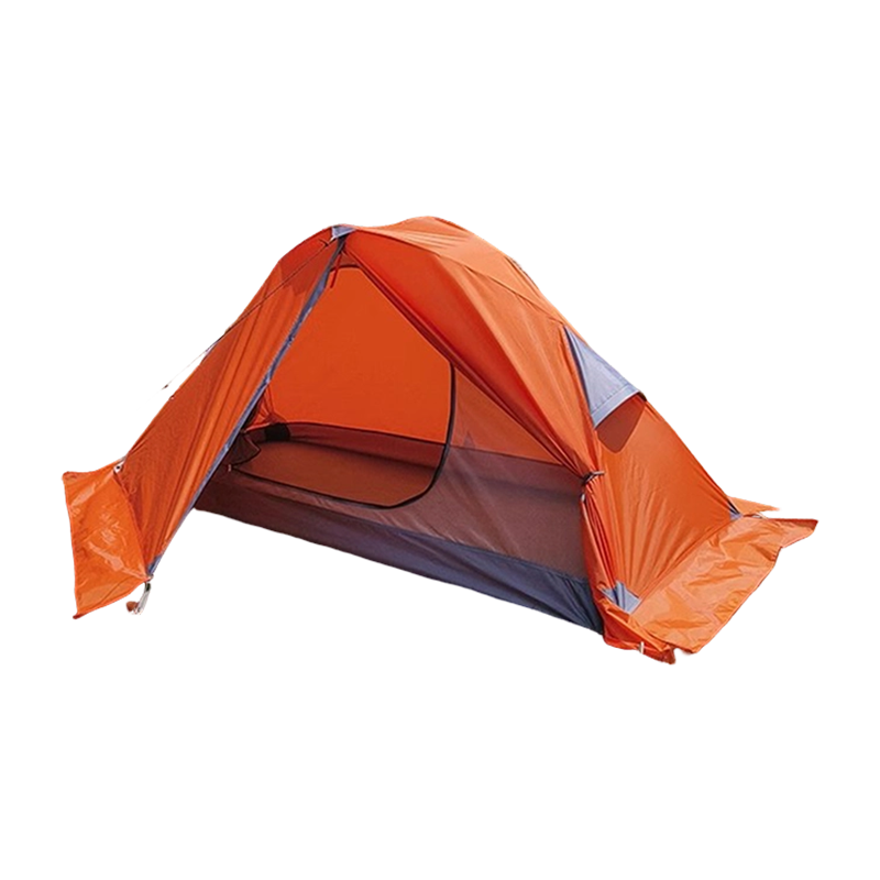 Tenda da trekking leggera a doppio strato per una persona