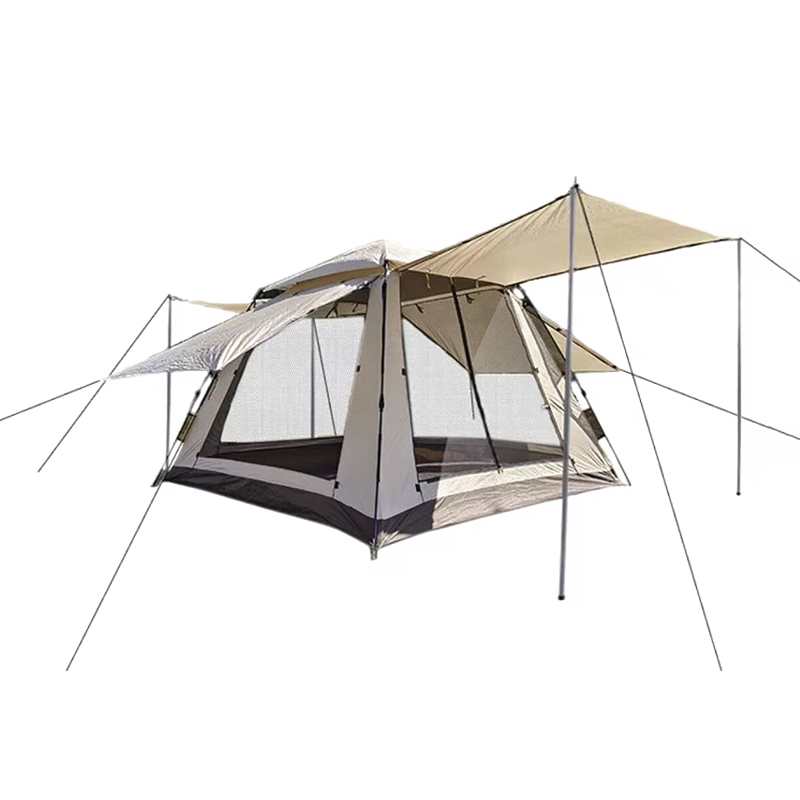 Tenda automatica con finestre sui quattro lati